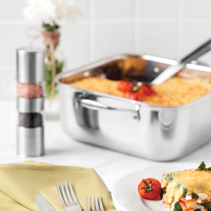 Tramontina TriPly Clad 11 in, Stainless Steel Roasting Pan & Reviews